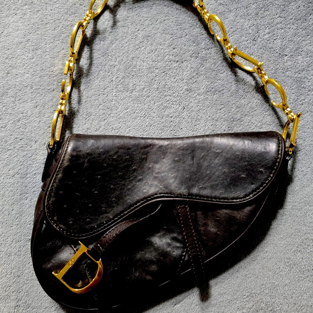 Dior Shoulder Bag brown leather
